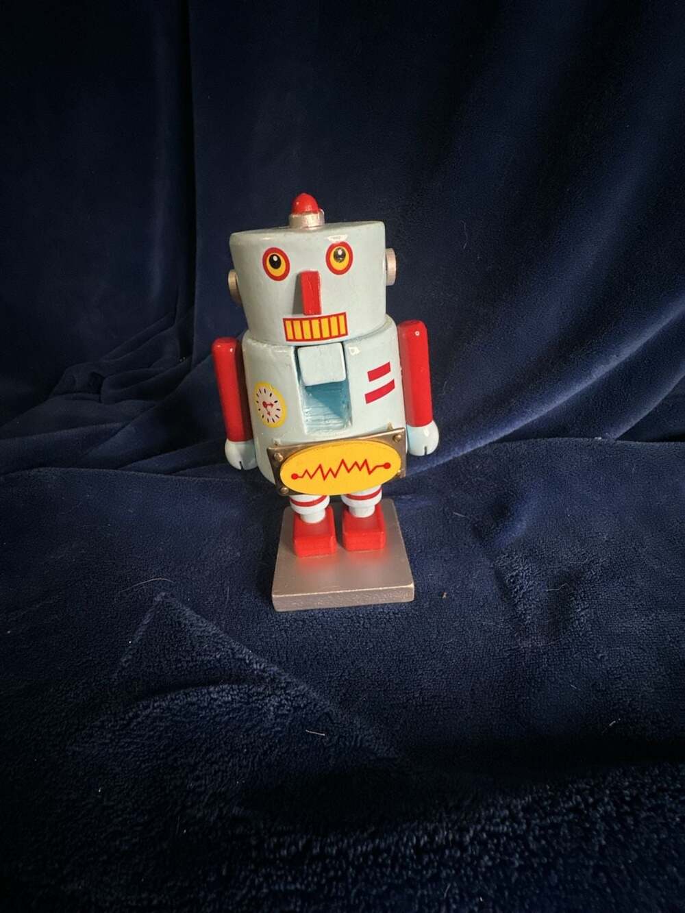 December Home Wood Robot Nutcracker Holiday Decoration
